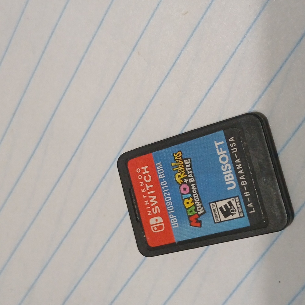 Nintendo switch mario and rabbit kingdom battle game. No case.